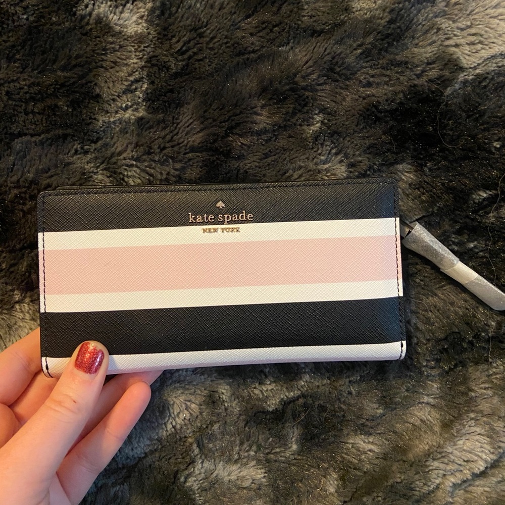 Kate Spade Striped Multi Colored Wallet